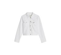 Jeansjacke MARC O'POLO "aus Organic Cotton-Mix", Damen, Gr. XL, weiß, Obermaterial: 99% Baumwolle, 1% Elasthan, unifarben, loose fit, Manschette, Jacken Jeansjacke (22466322-XL) weiß