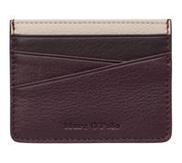 Kartenetui MARC O'POLO "aus edlem Rindleder", Damen, braun (schwarz cherry), Leder, unifarben, Kleinlederwaren (96697350-0) schwarz cherry