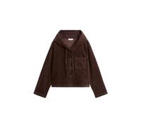 Kurzjacke MARC O'POLO DENIM "aus Baumwoll-Stretch", Damen, Gr. L, braun (espresso braun), Obermaterial: 98% Baumwolle, 2% Elasthan, unifarben, relaxed fit, normaler Saum, Jacken Kurzjacke (84324126-L)
