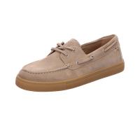 Bootsschuh MARC O'POLO "aus weichem Veloursleder", Damen, Gr. 38, dusty sand, Obermaterial: 100% Leder (Rind), unifarben, Schuhe Bootsschuh (16312607-38) dusty sand