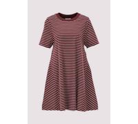 Marc O'Polo DENIM Oversized Sweatkleid aus reiner Baumwolle in Bordeaux, Größe L