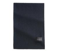 Schal MARC O'POLO "aus Bio-Baumwoll-Schafwoll-Mix", Damen, dunkelblau, Obermaterial: 68% Baumwolle, 17% Schurwolle, 8% Polyamid, 7% Polyester, gemustert, Modetücher Schal (27100822-0) dunkelblau
