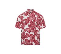 Marc O'Polo Kurzarm-Hemd aus Leinen Herren Regular Fit Leinen bordeaux, XL