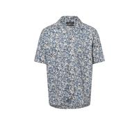 Marc O'Polo Kurzarm-Hemd mit Leinen-Anteil Herren Regular Fit Leinen blau, XXL