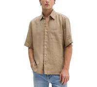 Kurzarmhemd MARC O'POLO "aus reinem Leinen", Herren, Gr. S, Normalgrößen, charleston gray, Obermaterial: 100% Leinen, unifarben, regular fit normal, normaler Saum, Hemden (95747820-S) charleston gray