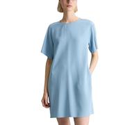 Minikleid MARC O'POLO DENIM "aus LENZING™ Lyocell", Damen, Gr. S, Normalgrößen, blau dawn, Obermaterial: 100% Lyocell, unifarben, regular fit kurz, Rundhals, normaler Saum, Kleider Minikleid (92945411