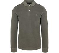 Marc O'Polo Langarm - Longsleeve Poloshirt Olivgrün - Größe XL Dunkelgrün XL