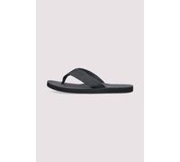 Zehentrenner MARC O'POLO "Pasquale", Herren, Gr. 43, nachtblau, Leder, Textil, unifarben, Schuhe Zehentrenner, Sommerschuh, Strandschuh, Urlaubsschuh mit Ziernähten (21716053-43) nachtblau