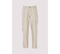 Leinenhose MARC O'POLO "Osby jogger pleats", Herren, Gr. 34, Länge 30, grau silk, Web, Obermaterial: 100% Leinen, normal, Hosen (97105445-34) grau silk
