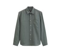 Leinenhemd MARC O'POLO, Herren, Gr. L, N-Gr, skipping stone, Web, Obermaterial: 100% Leinen, Manschette, Hemden, im klassisch cleanen Look (48329106-L) skipping stone