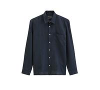 Leinenhemd MARC O'POLO, Herren, Gr. XXL, N-Gr, schwarz navy, Web, Obermaterial: 100% Leinen, Manschette, Hemden, im klassisch cleanen Look (18454015-XXL) schwarz navy