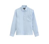 Leinenhemd MARC O'POLO, Herren, Gr. S, N-Gr, dusted blau, Web, Obermaterial: 100% Leinen, Manschette, Hemden Leinenhemd, im klassisch cleanen Look (14853114-S)