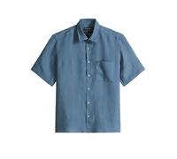 Kurzarmhemd MARC O'POLO "aus reinem Leinen", Herren, Gr. XL, Normalgrößen, provincial blau, Obermaterial: 100% Leinen, unifarben, regular fit normal, normaler Saum, Hemden (30520359-XL) provincial bla