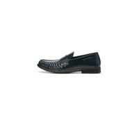Loafer MARC O'POLO "aus veredeltem Rindleder", Damen, Gr. 36, blau (m890), Obermaterial: 100% Leder, unifarben, Schuhe Loafer (28598860-36) m890