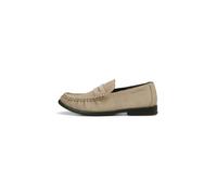 Loafer MARC O'POLO "aus hochwertigem Rindleder", Damen, Gr. 41, grau (m992), Obermaterial: 100% Leder (Rind), unifarben, Schuhe Loafer (57227652-41) m992