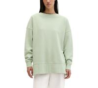 Sweatshirt MARC O'POLO "mit recycelter Baumwolle", Damen, Gr. M, calm sage, Obermaterial: 100% Baumwolle, unifarben, loose fit, Rundhals, Rippbündchen, Sweatshirts Sweatshirt (14335657-M) calm sage