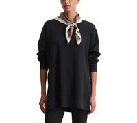 Sweatshirt MARC O'POLO "aus Organic Cotton", Damen, Gr. M, blau (deep night blau), Obermaterial: 100% Baumwolle, unifarben, loose fit, Rundhals, Rippbündchen, Sweatshirts Sweatshirt (35575922-M) deep 