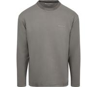 Marc O'Polo Longsleeve Heavy T-Shirt Graphite Dust - Größe M Taupe M
