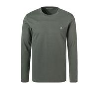 Marc O'Polo Herren-Langarmshirt – Bio-Baumwolle, Rundhalsausschnitt – Grün (Mangrove) M