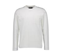 Marc O'Polo Longsleeve Herren Regular Fit Rundhals Baumwolle weiß, L