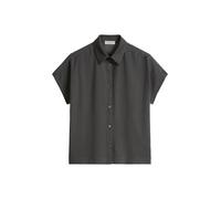 Kurzarmshirt MARC O'POLO "aus Material-Mix", Damen, Gr. L, grau (oxide grau), Obermaterial: 100% Baumwolle, unifarben, loose fit, normaler Saum, Shirts (31109266-L) oxide grau