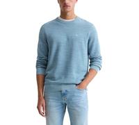 Marc O'Polo Strickpullover Regular Fit aus reiner Baumwolle – Aqua Melange, Größe S