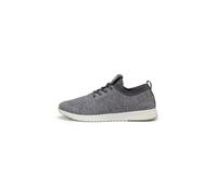 Sneaker MARC O'POLO "aus recyceltem Polyester", Herren, Gr. 41, grau melange, Obermaterial: 97% Polyester, 3% Elasthan, unifarben, Schuhe Sneaker (63689461-41) grau melange