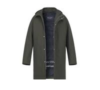 Marc O'Polo Mantel Herren Stehkragen Mikrofaser braun, 54 (XL)