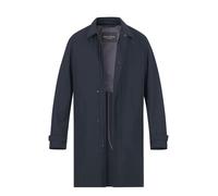 Marc O'Polo Mantel Herren Umlegekragen Mikrofaser blau, 50 (M)