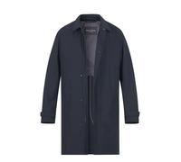 Marc O'Polo Mantel Herren Umlegekragen Mikrofaser blau, 56 (XXL)