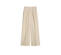 Chinohose MARC O'POLO "aus Viskose-Leinen-Mix", Damen, Gr. 38, Normalgrößen, dusty beige melange, Obermaterial: 59% Viskose, 41% Leinen, unifarben, loose fit lang, Hosen Chinohose (37638928-38) dusty