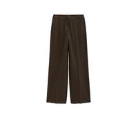 Chinohose MARC O'POLO "aus recyceltem Polyester-Viskose-Mix", Damen, Gr. 34, Normalgrößen, braun (burnt coffee), Twill, Obermaterial: 63% Polyester, 34% Viskose, 3% Elasthan, unifarben, relaxed fit la