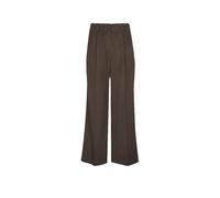 Chinohose MARC O'POLO "aus Baumwoll-Twill-Stretch", Damen, Gr. 34, Normalgrößen, mossy earth, Twill, Obermaterial: 97% Baumwolle, 3% Elasthan, unifarben, loose fit lang, Hosen Chinohose (91884507-34)