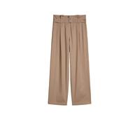Chinohose MARC O'POLO "aus Lyocell-Organic-Cotton-Stretch", Damen, Gr. 38, Normalgrößen, earthy taupe, Twill, Obermaterial: 58% Lyocell, 40% Baumwolle, 2% Elasthan, unifarben, relaxed fit normal, Hose