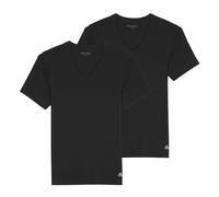 Marc O'Polo Shirts V-Neck 2er-Set Schwarz 51% Größe M Herren Plussize