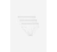 Marc O Polo Herren Slip, 3er Pack - Brief, Unterwäsche, Organic Cotton Stretch, einfarbig Weiß L