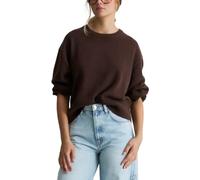 Strickpullover MARC O'POLO DENIM "mit weicher Haptik", Damen, Gr. S, braun (espresso braun), Obermaterial: 100% Schurwolle, unifarben, Rundhals, Pullover Strickpullover (35461768-S) espresso braun