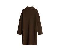 Strickkleid MARC O'POLO "aus weichem Schurwolle-Mix", Damen, Gr. M, Normalgrößen, braun (burnt coffee), Obermaterial: 80% Wolle (Schafwolle), 20% Polyamid, unifarben, loose fit knielang, Bündchen, Kle