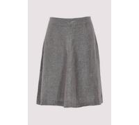 Marc O'Polo Midirock aus Leinen Grau 34 Slate grey melange