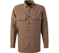 Marc O'Polo Overshirt Herren Comfort Fit Langarm Kent-Kragen Baumwolle orange, XL