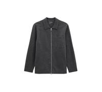 Cardigan MARC O'POLO "in kompakter Boiled Wool Optik", Herren, Gr. XL, dunkelgrau melange, Obermaterial: 88% Schurwolle, 12% Polyamid, unifarben, regular fit, Manschette, Strickjacken (44322511-XL) du