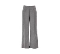 Chinohose MARC O'POLO "aus Flanell-Twill" Gr. 42, Normalgrößen, grau Damen Hosen (63180211-42) grau