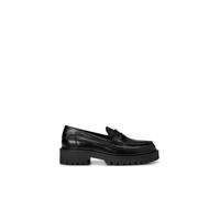 Loafer MARC O'POLO "mit robuster Profil-Laufsohle", Damen, Gr. 39, schwarz, Obermaterial: 100% Leder, unifarben, Schuhe Loafer (93265920-39) schwarz