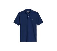 Poloshirt MARC O'POLO "aus reiner Bio-Baumwolle", Herren, Gr. XL, blau (iris ink), Obermaterial: 100% Baumwolle, unifarben, regular fit, Rippbündchen, Shirts (56750046-XL) iris ink