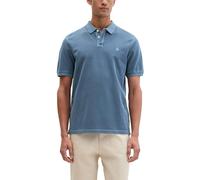 Poloshirt MARC O'POLO "aus Bio-Baumwolle", Damen, Gr. L, stormy blau, Obermaterial: 100% Baumwolle, unifarben, regular fit, Rippbündchen, Shirts (72397349-L) stormy blau