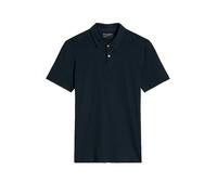 Poloshirt MARC O'POLO "aus reiner Bio-Baumwolle", Herren, Gr. S, schwarz navy, Obermaterial: 100% Baumwolle, unifarben, slim fit, Shirts (11380455-S) schwarz navy