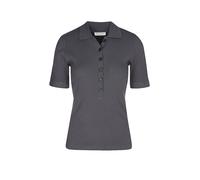 Poloshirt MARC O'POLO "mit TENCEL™ Modal", Damen, Gr. XL, blau graphite, Obermaterial: 58% Baumwolle, 38% Modal, 4% Elasthan, unifarben, slim fit, Shirts (13885843-XL) blau graphite