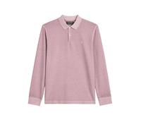 Langarm-Poloshirt MARC O'POLO "aus soft-touch Bio-Baumwoll-Jersey", Herren, Gr. XL, violet mauve, Obermaterial: 100% Baumwolle, unifarben, regular fit, Shirts (81133437-XL) violet mauve
