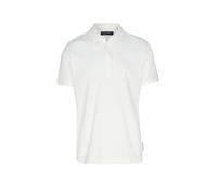 Poloshirt MARC O'POLO "im strukturierten Karo-Jacquard", Herren, Gr. XL, silky weiß, Obermaterial: 100% Baumwolle, unifarben, regular fit, ohne Bündchen, Shirts (88699450-XL) silky weiß