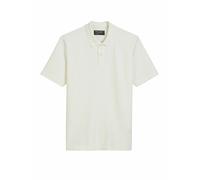 Poloshirt MARC O'POLO "aus Bio-Baumwoll-Mix", Herren, Gr. XXL, weiß (silky weiß), Obermaterial: 95% Baumwolle, 5% Elasthan, unifarben, regular fit, Shirts (42914925-XXL) silky weiß